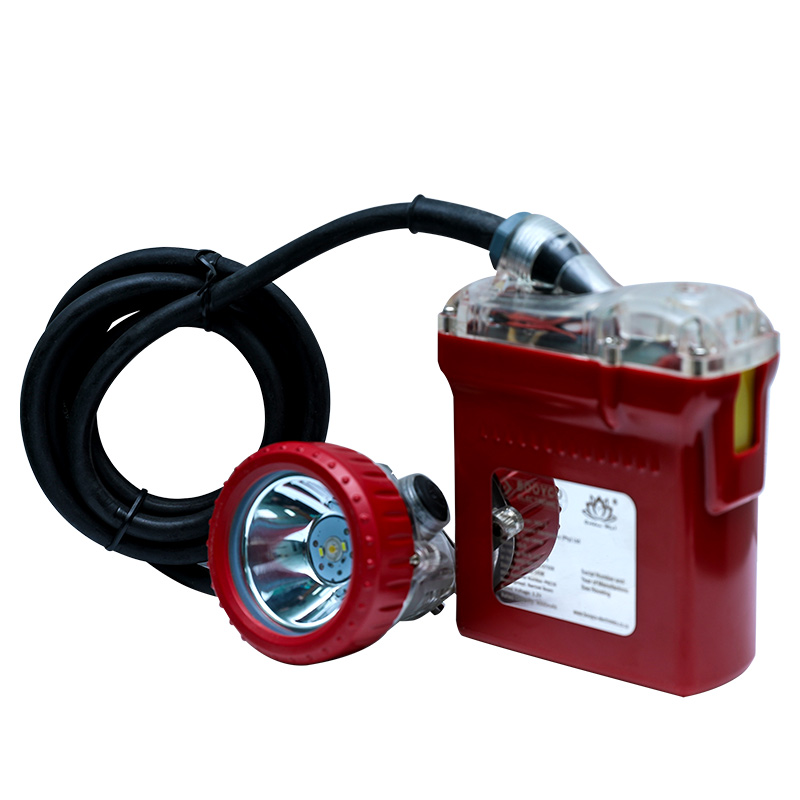 K5-D banská čiapočková lampa gaštanovej farby